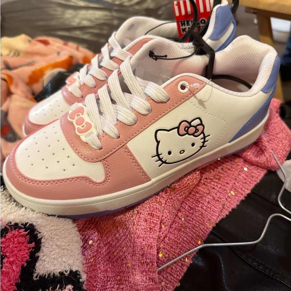 Hello Kitty Pink and White Shoes